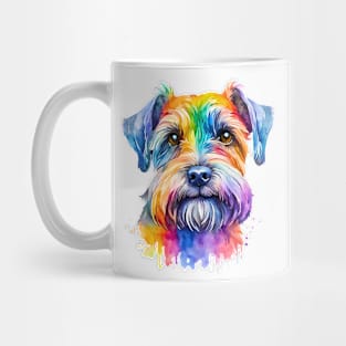 Cesky Terrier Watercolor Portrait Mug